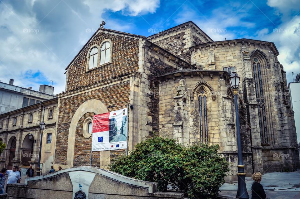 Iglesia del convento de santo domingo, lugo, spain