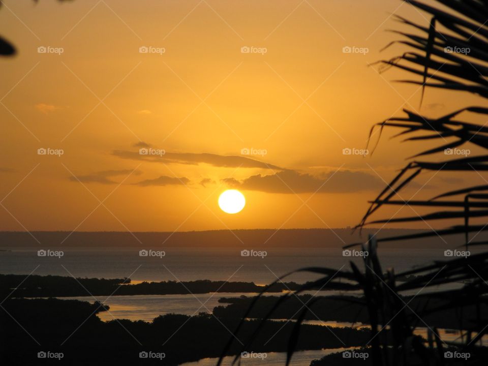 Sunset in Tofo, Mozambique 