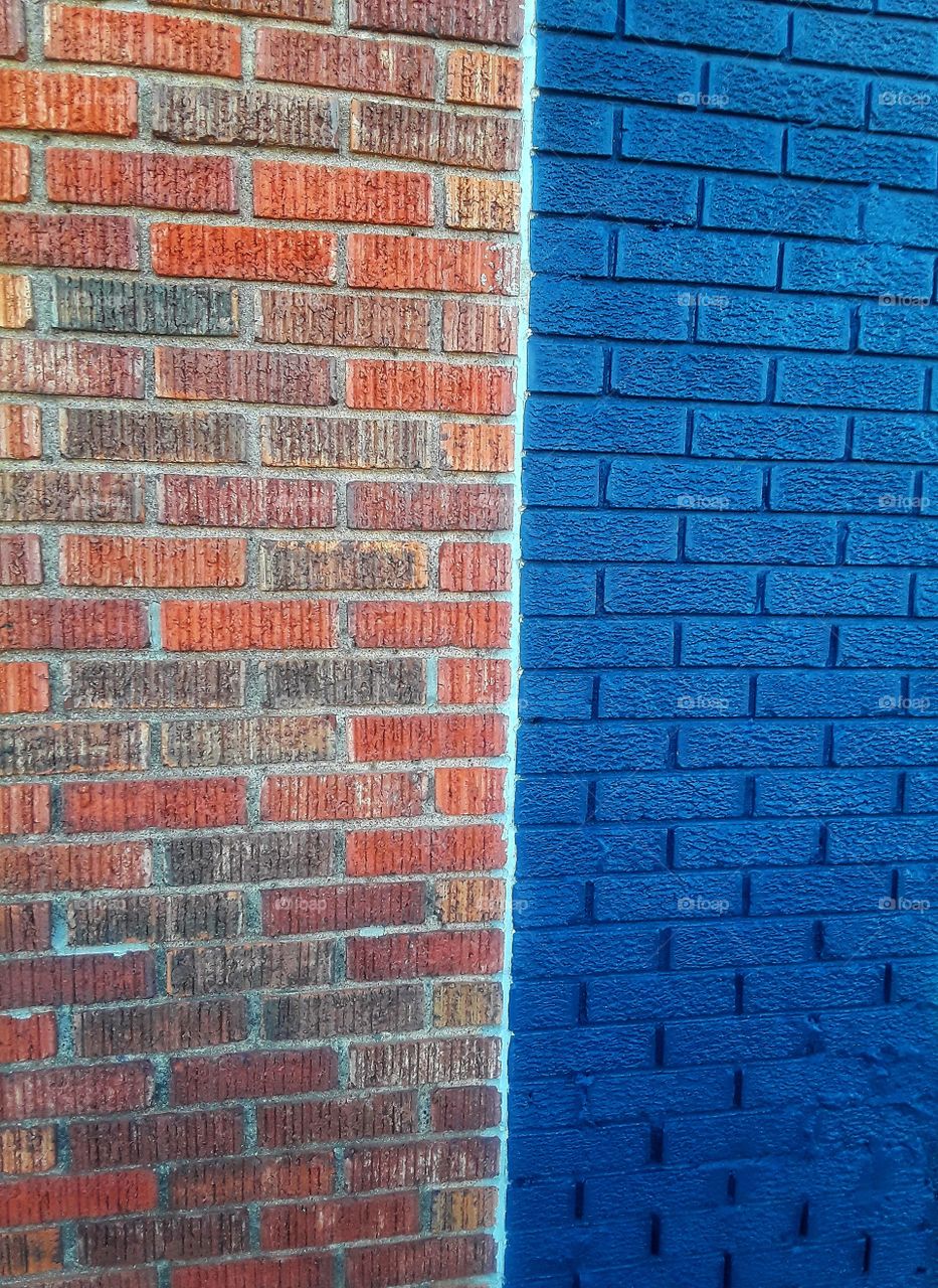 Brick Walls Side By Side