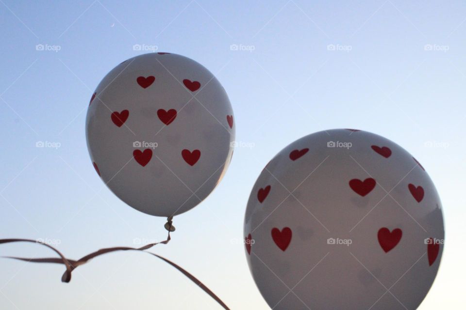 Balloons with hearts 🥰❤