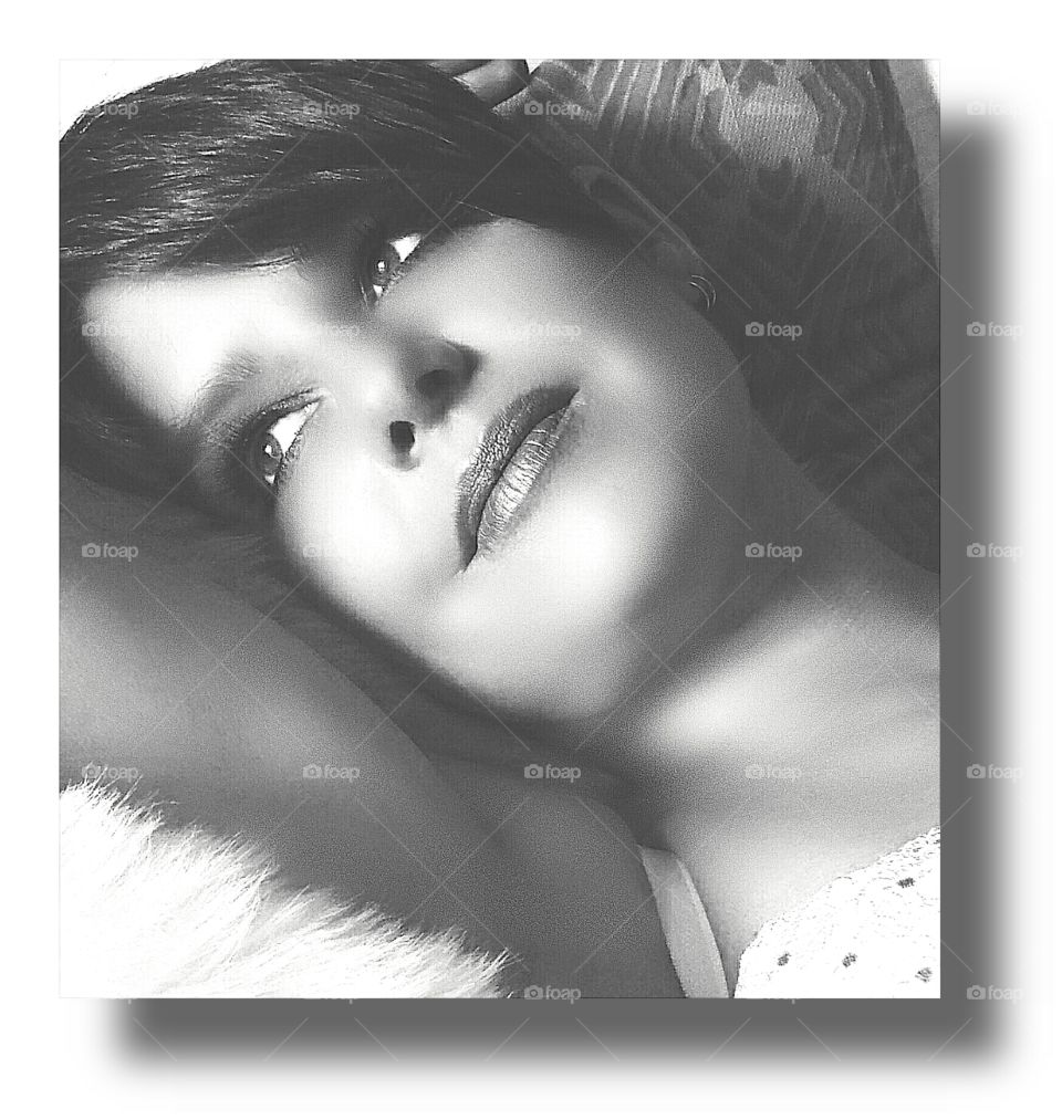 Monochrome, Girl, Portrait, Model, Woman