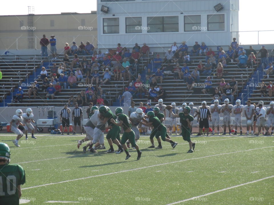 Iowa Park football team. This is a picture I took of a local football game this last week. 👣 🚶 🏃 🔥 💨