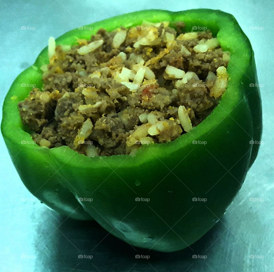 Stuffed Pepper. cook and love how food looks