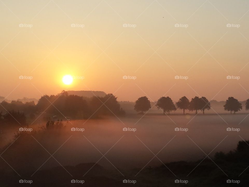Sunrise with Fog