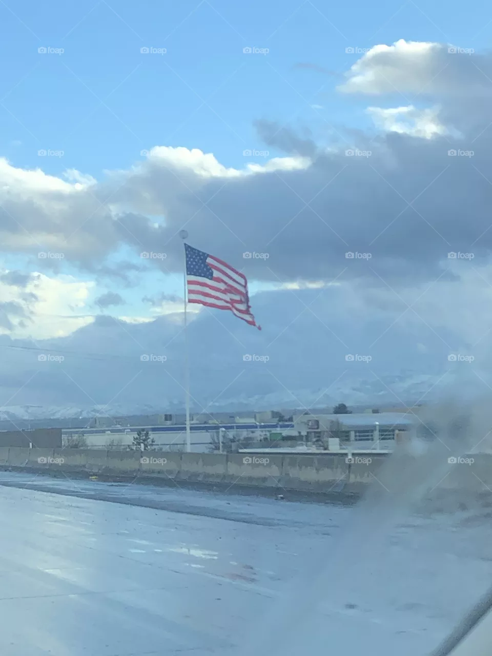 Winter Flag USA
