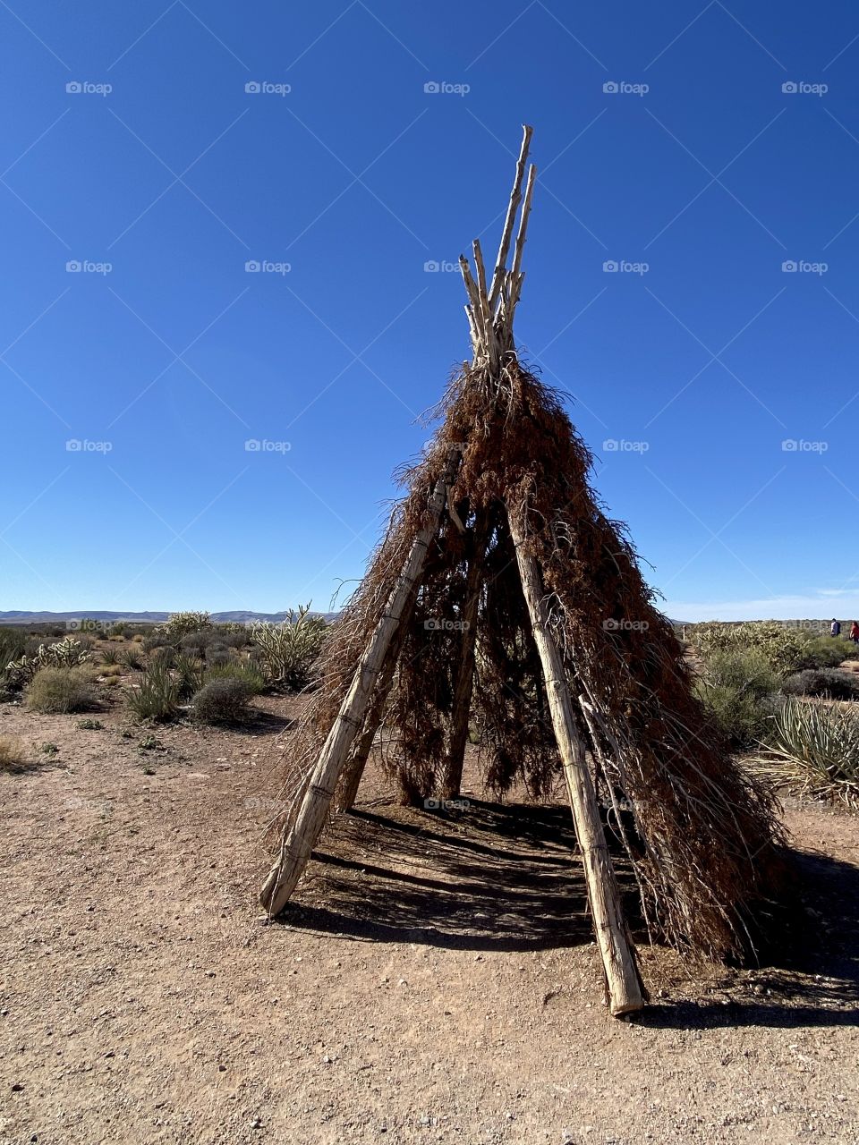 Native American Tribal Structures at Grand Canyon West, Peach Springs Arizona 