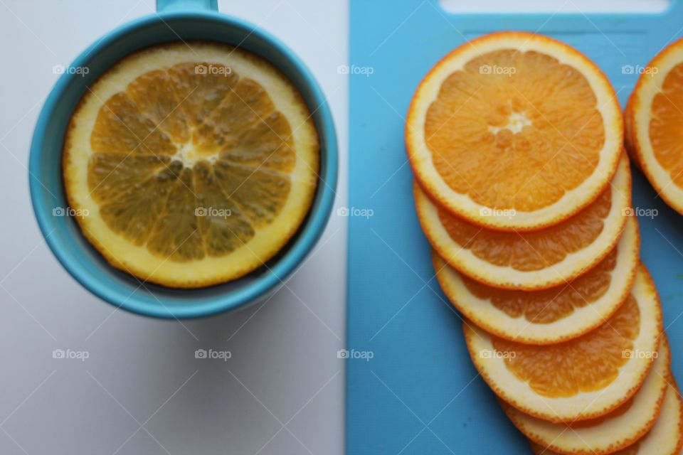 Tea with orange