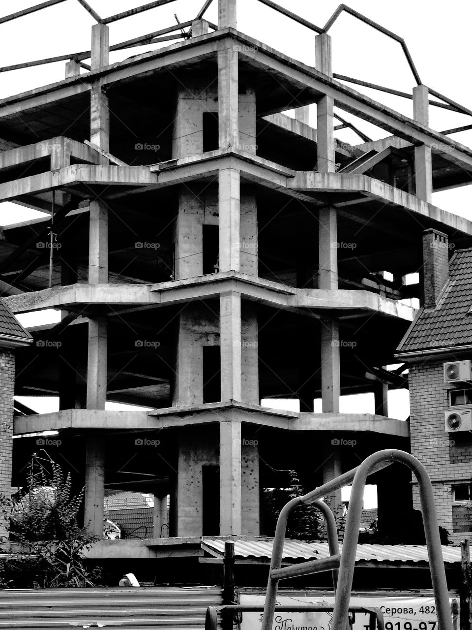 B&w architecture design view building way road decor decoration