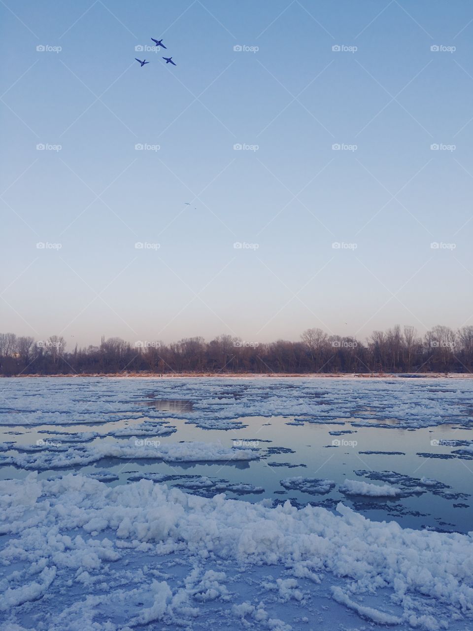 Icescape in Warsaw