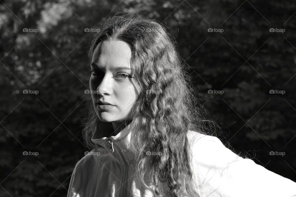 black and white photography portrait girl