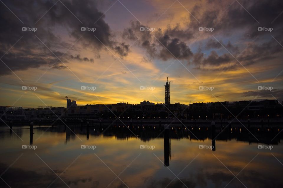 River sunset