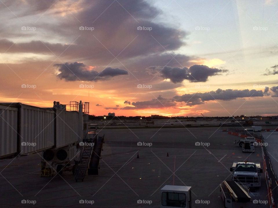 Terminal sunset