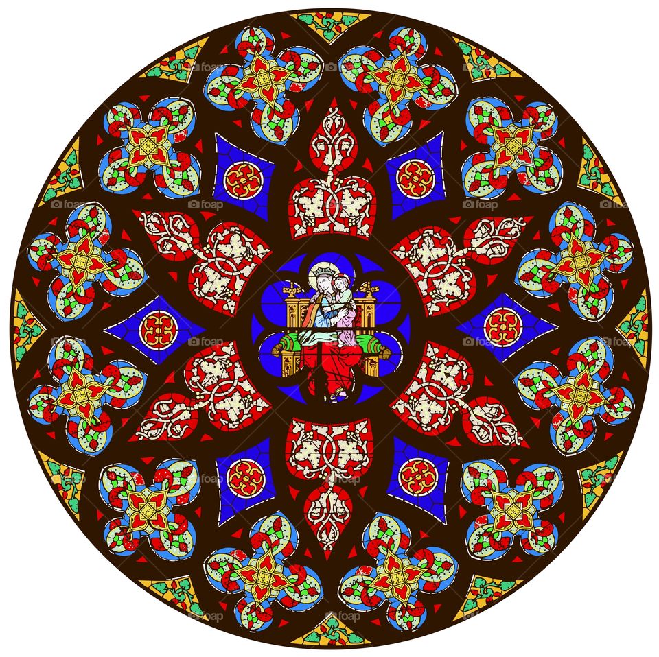 Medieval stained glass