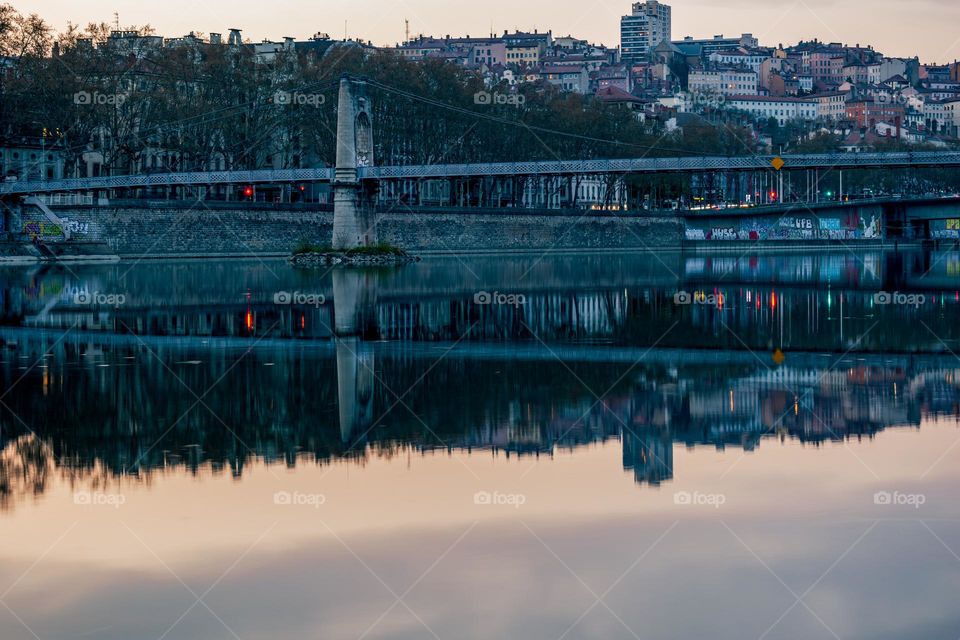 Lyon by the river