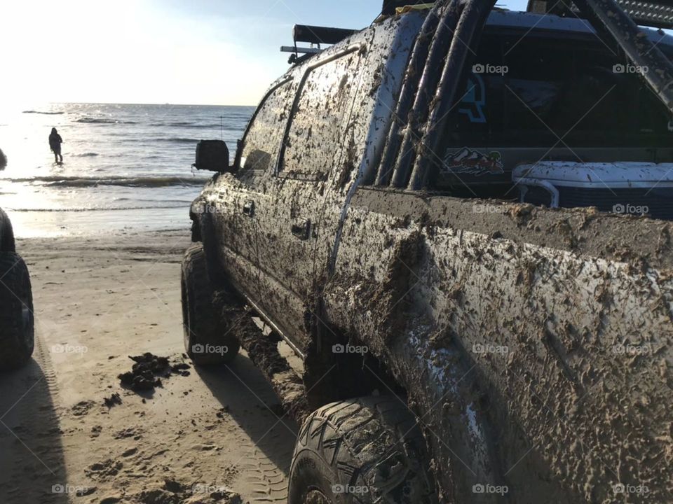 Muddy beach day