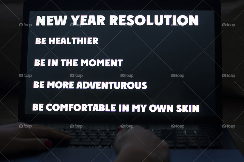New Year Resolution ... Be ...