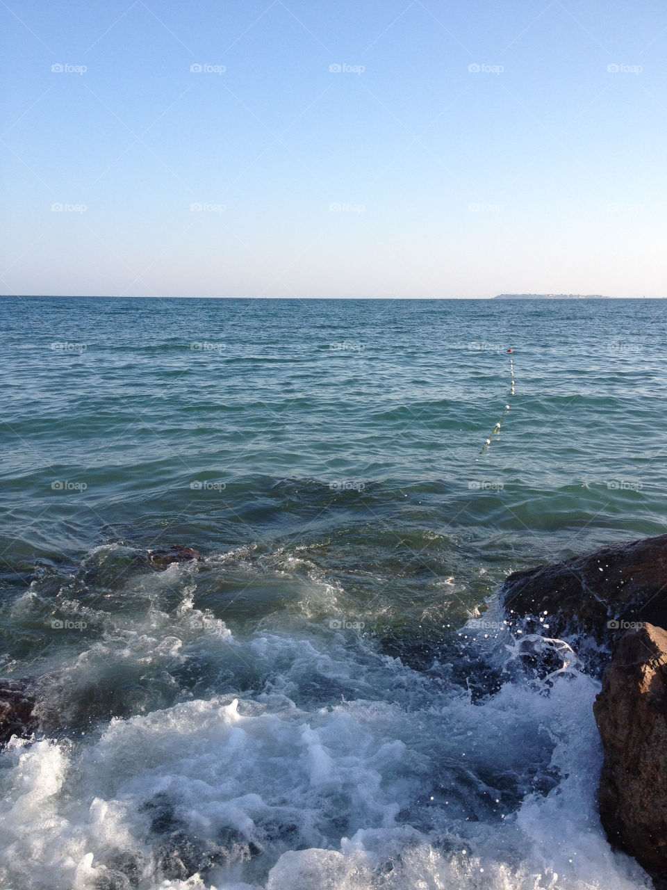 beach sky water sea by penguincody