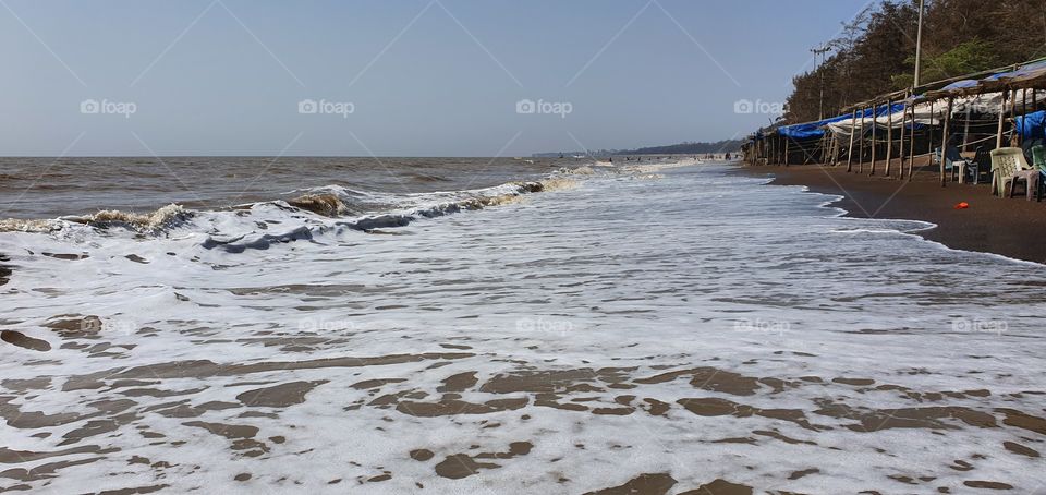 jampore beach, daman, gujarat, india