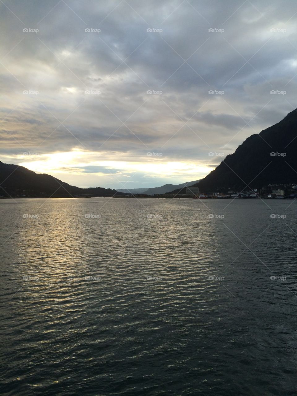 Water view of Juneau.