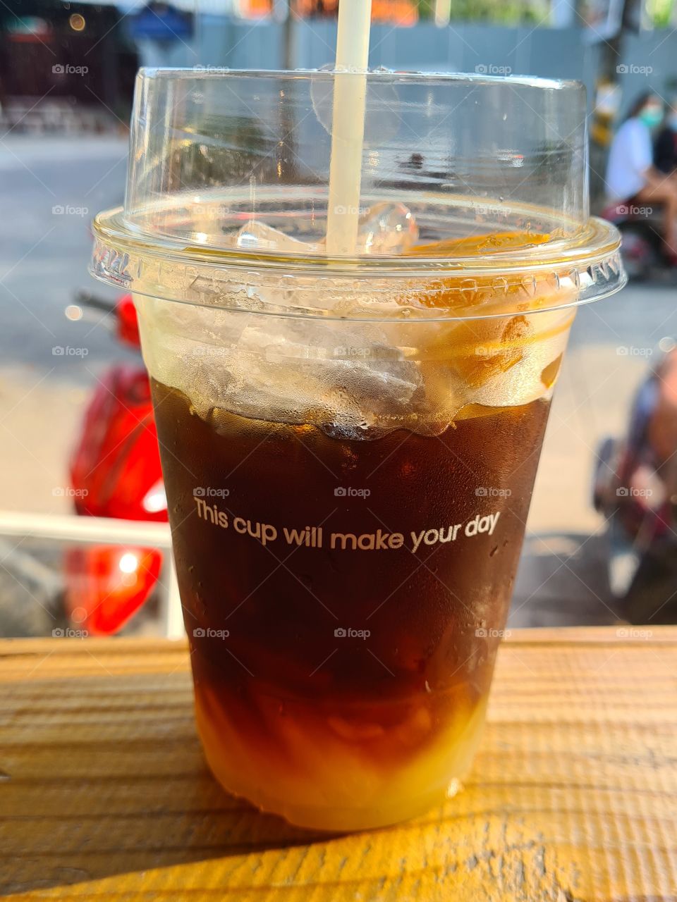 This cup will make your day. 
orange 🍊 coffee