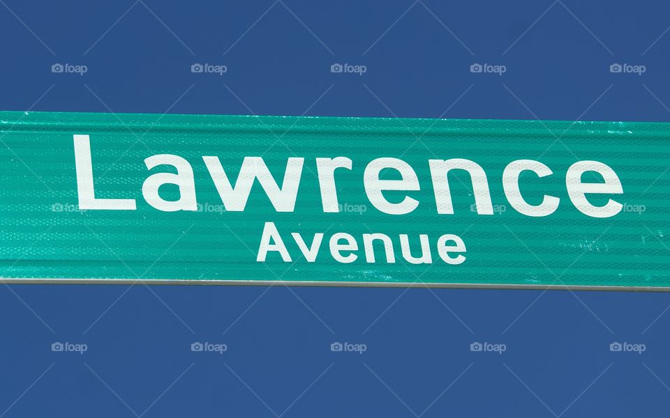 NYC Street Sign “Lawrence Avenue”