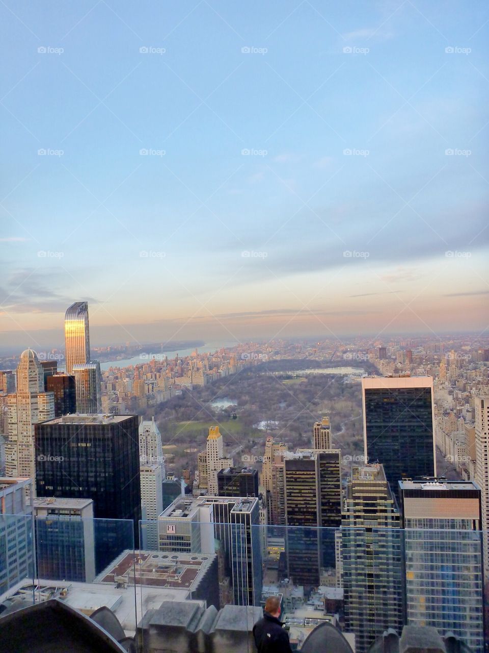 Aerial view of manhattan