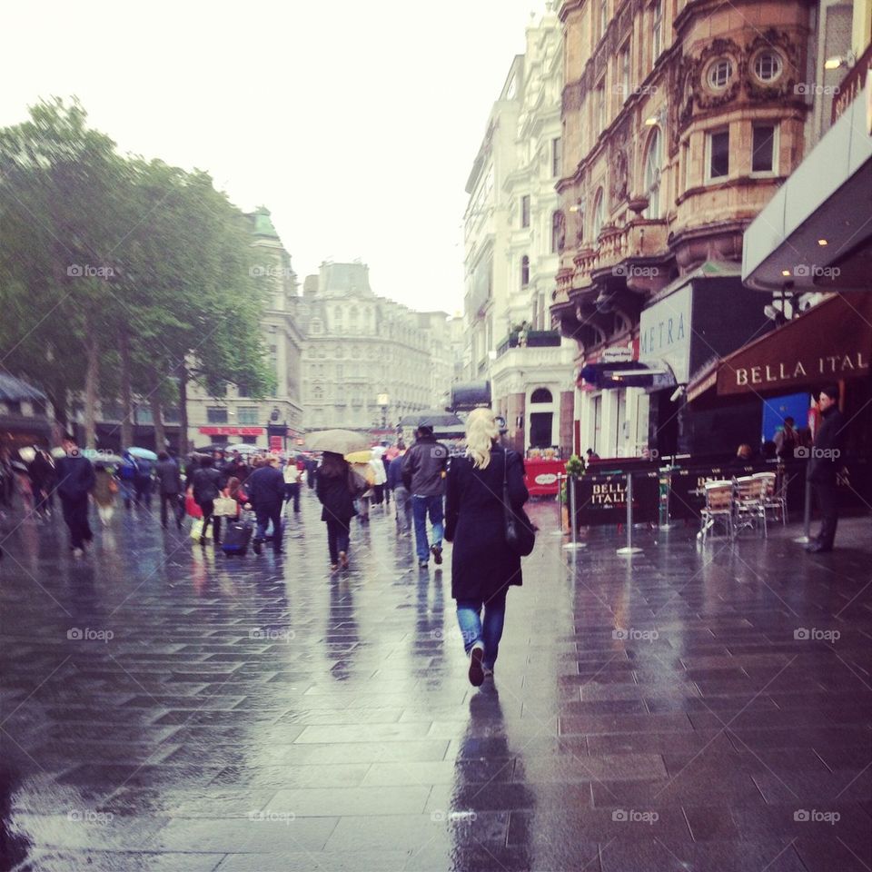 Leicester Square in May