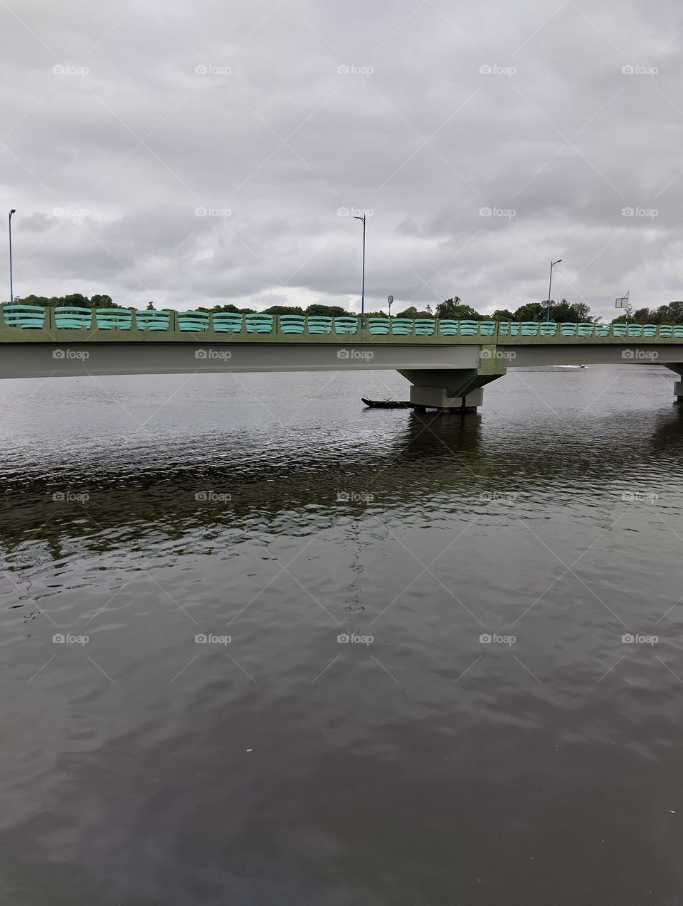 Bridge with Small boat