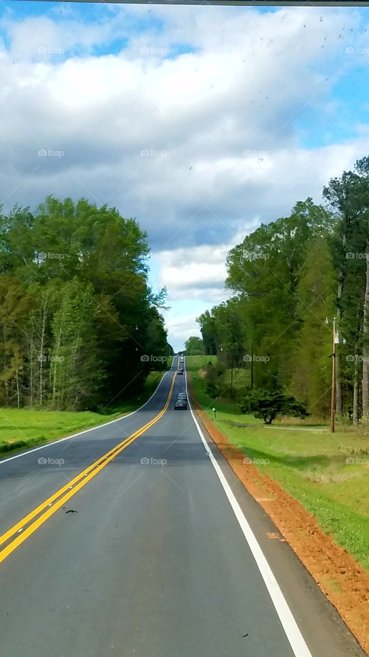 highway 441 north bishop ga.  that is red clay on the edges.