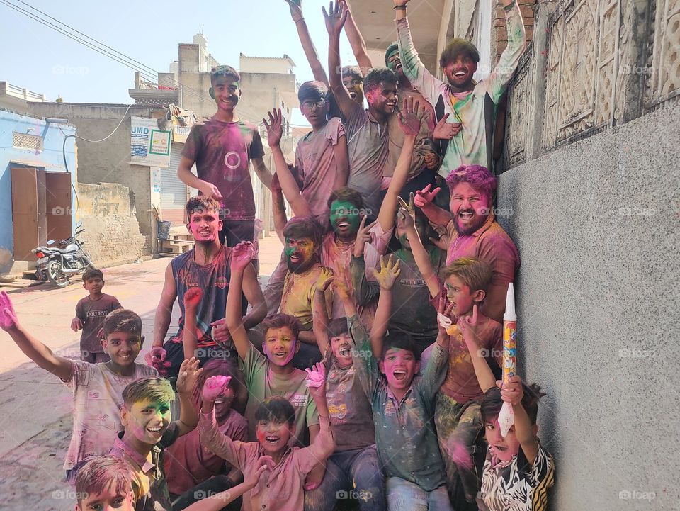 celebrate holi with children