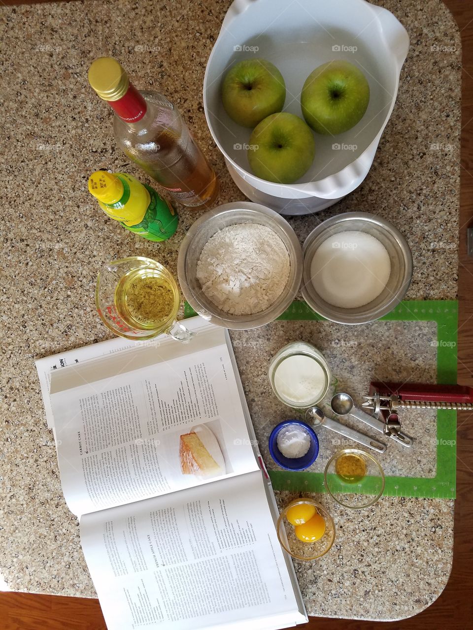 Gathered ingredients & tools