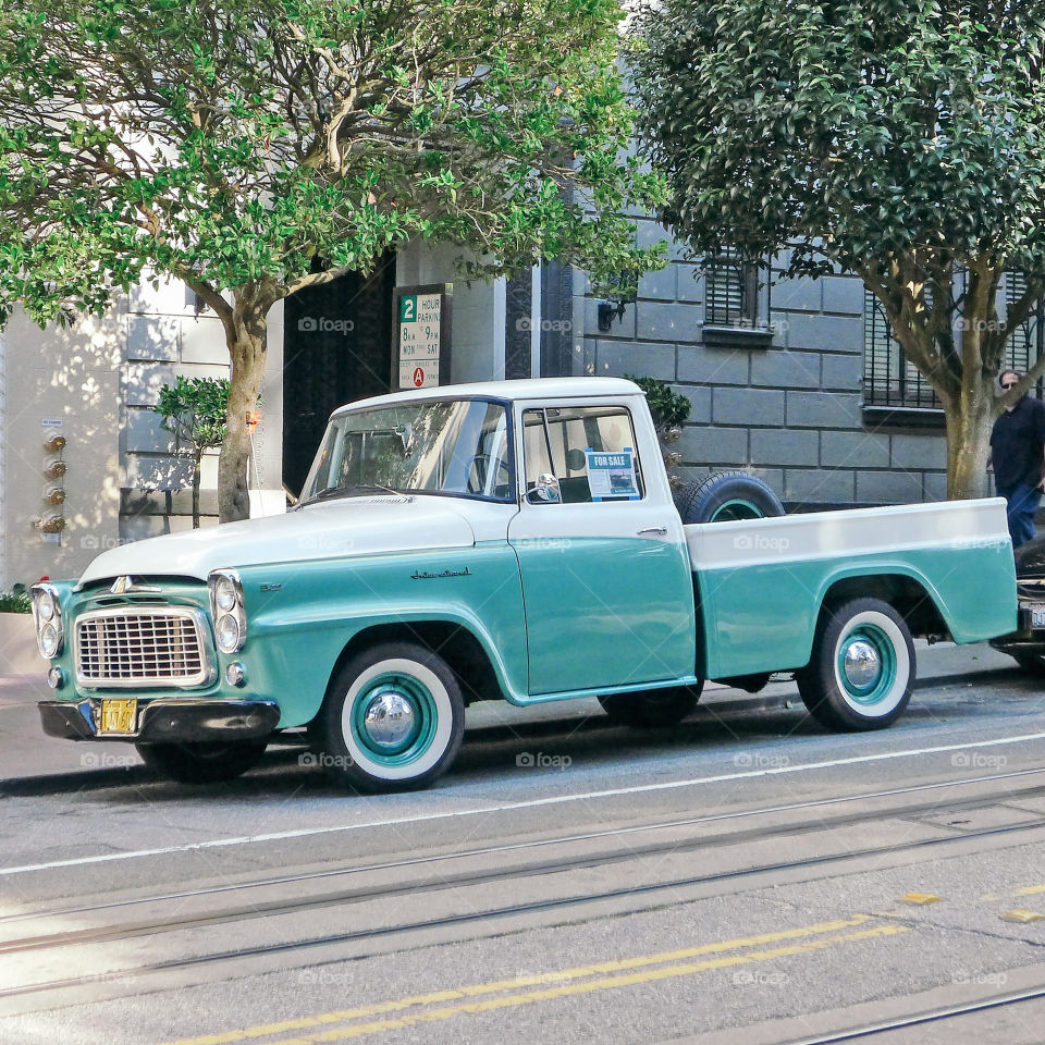 Turquoise car