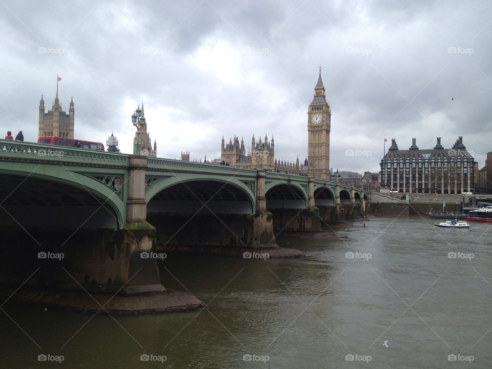 Big ben and the bridge in London