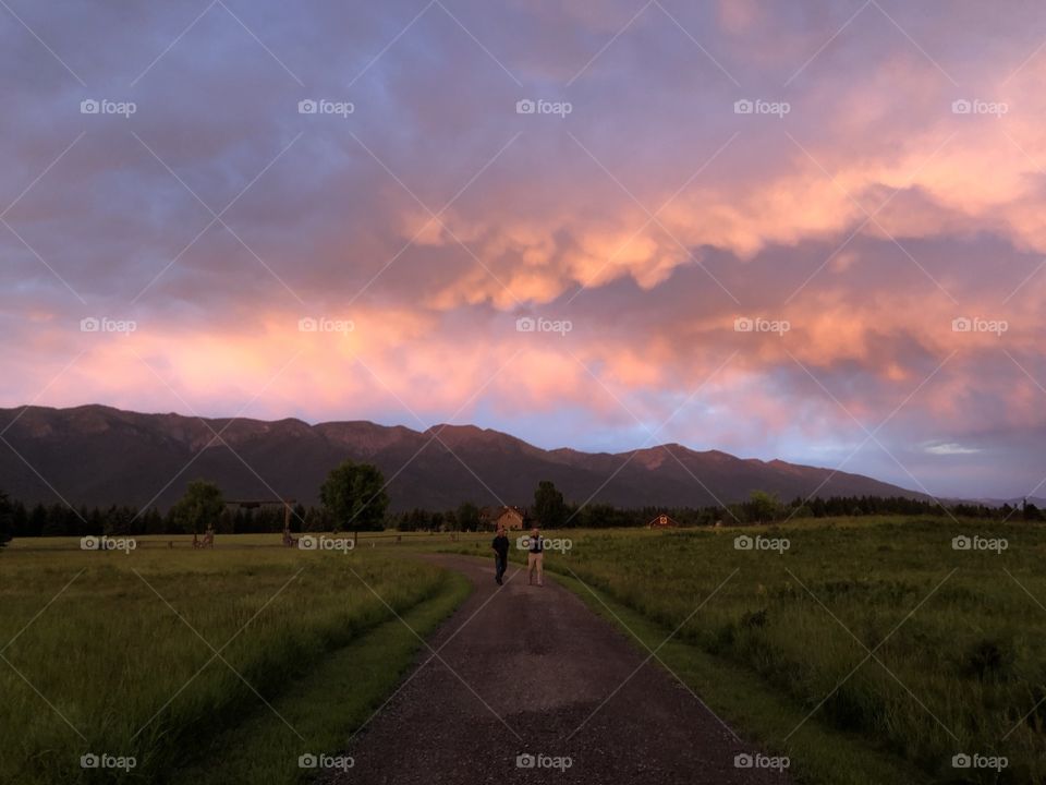 Sunset in Bigfork 