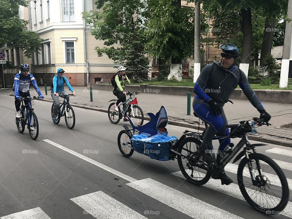 Enjoying the last summer days riding a bicycle 