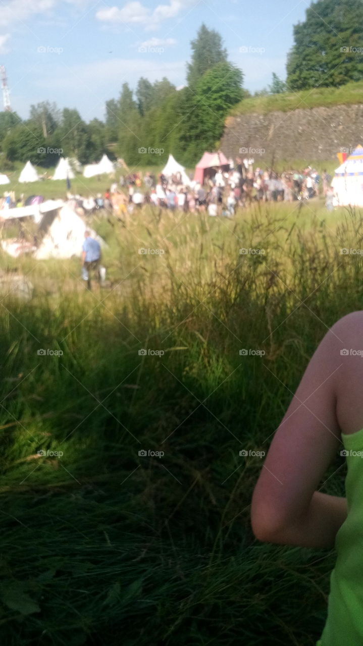 Summer medieval festival in Vyborg