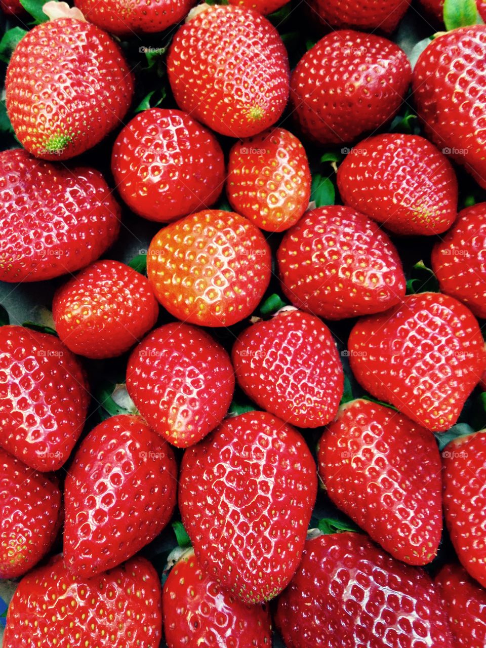Strawberries background 