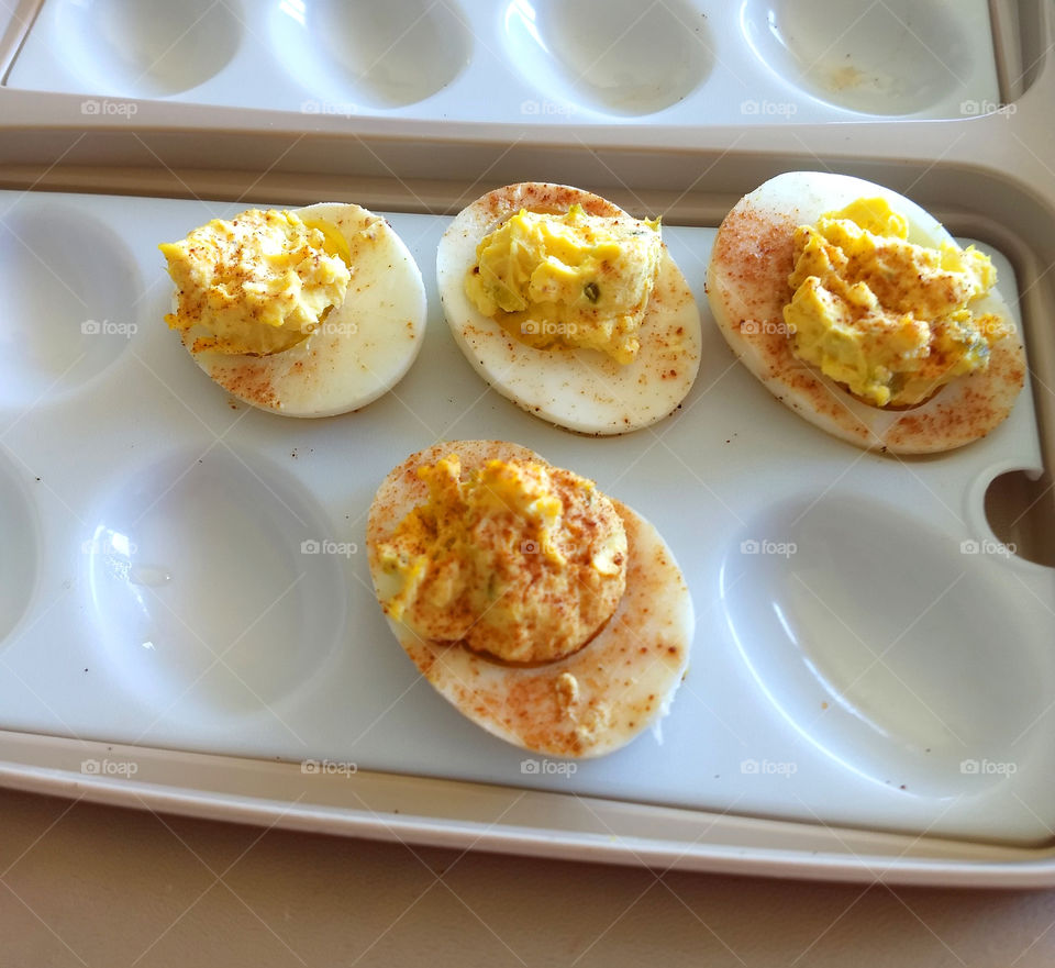 deviled eggs for a holiday meal