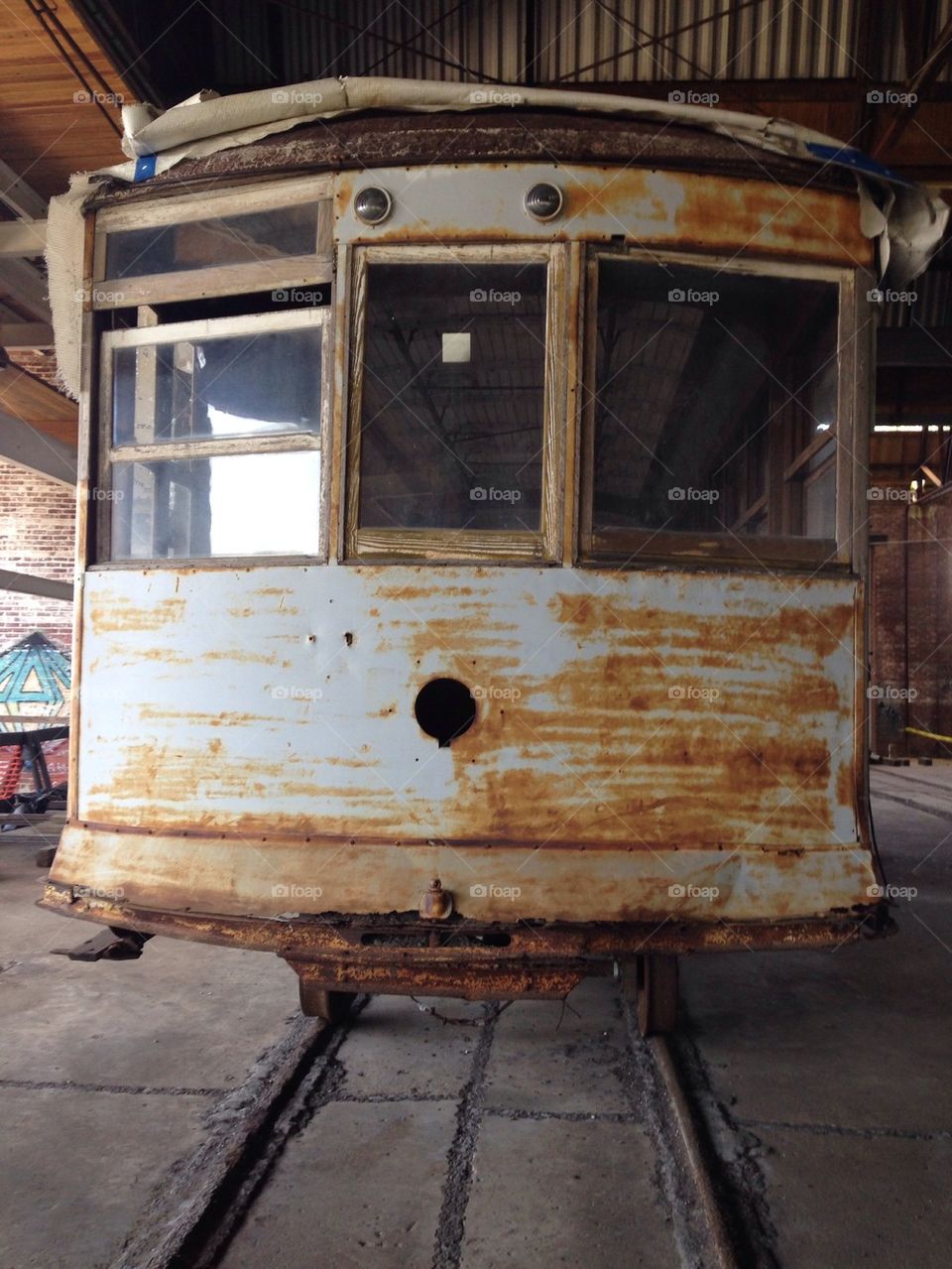 Rusty trolley