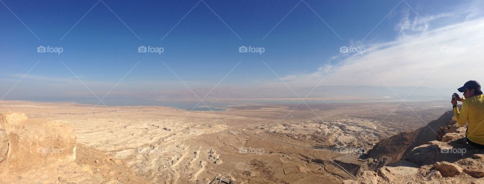 View of valley from Masada 