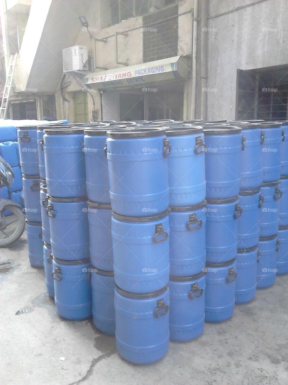 dustbin. industryel area of Ahmedabad