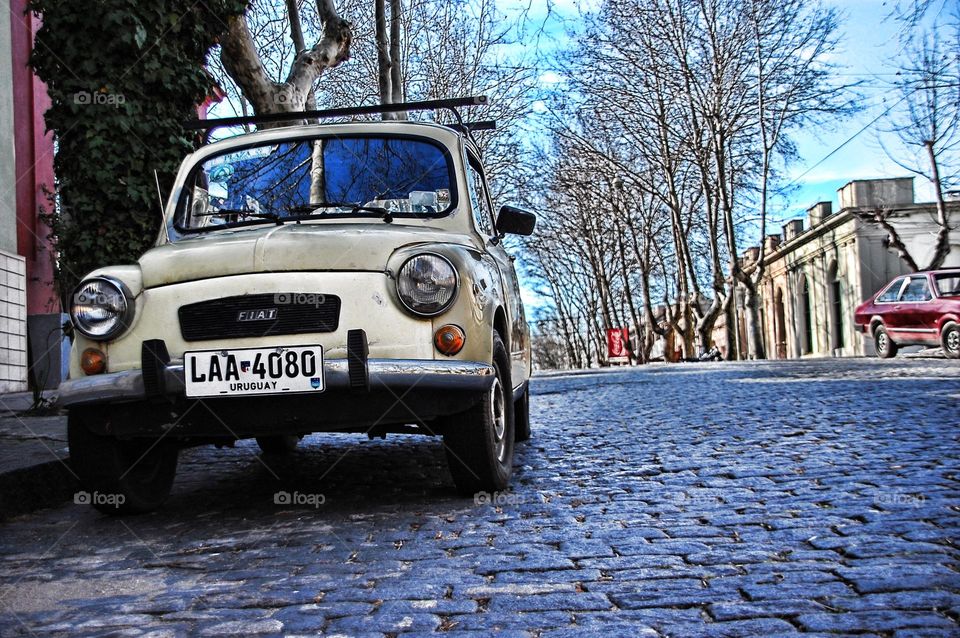 Old car in Uruguay