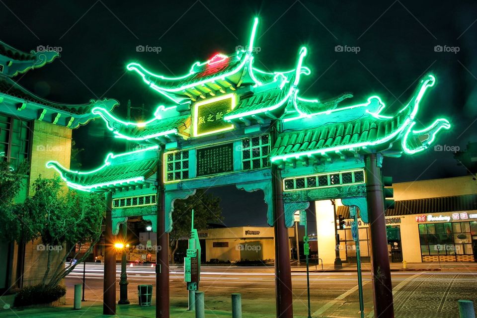 Chinatown entrance in Los Angeles