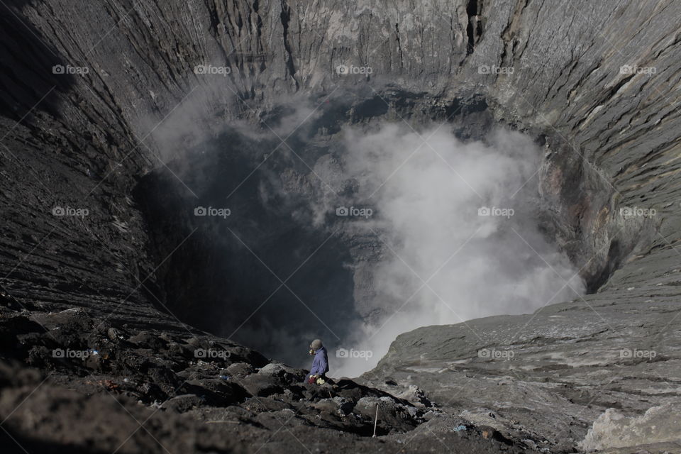 Volcano, Eruption, No Person, Water, Landscape