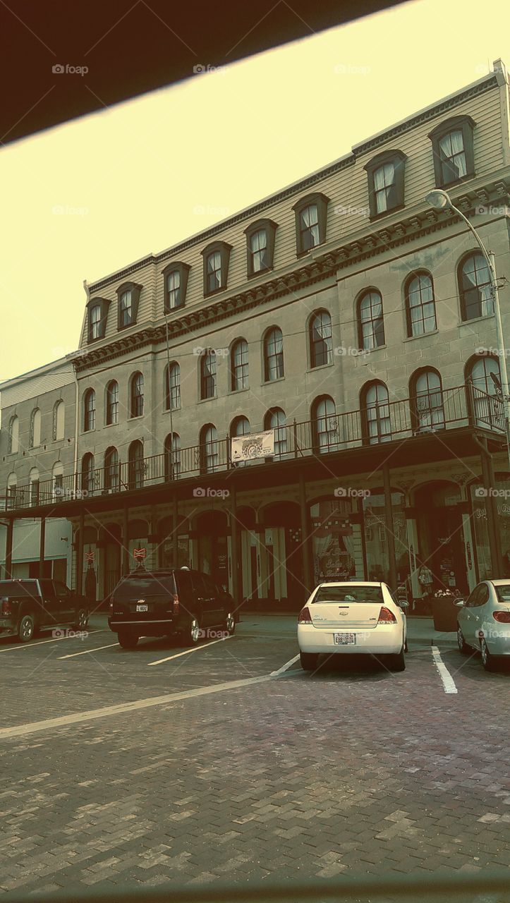 Historic hotel. Historic hotel converted into businesses and apartments