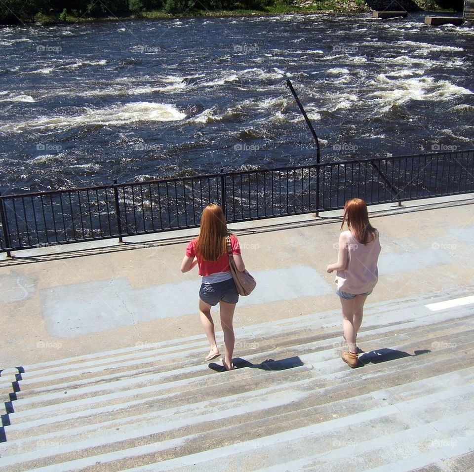 river steps