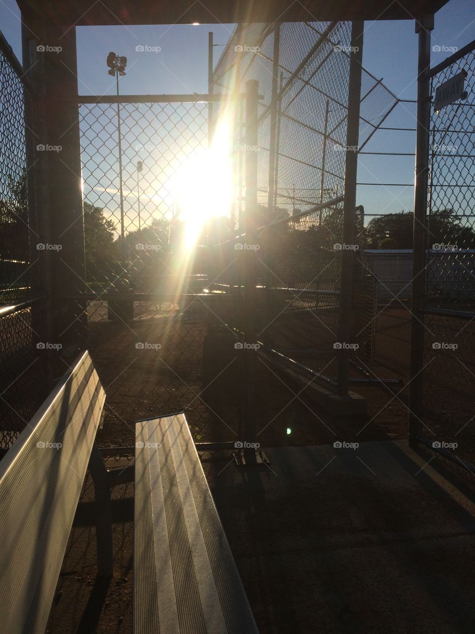 Ballpark sunset 