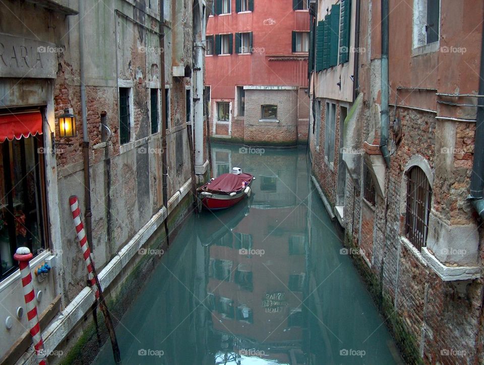 Street, Canal, Gondola, Architecture, City