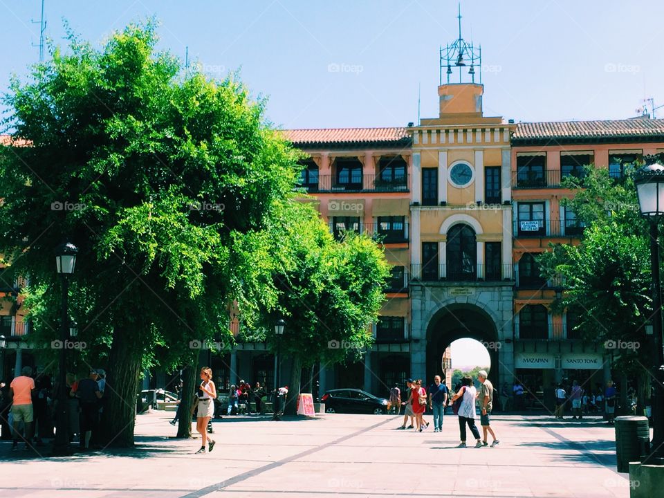 Plaza Zocodover in Toledo Spain