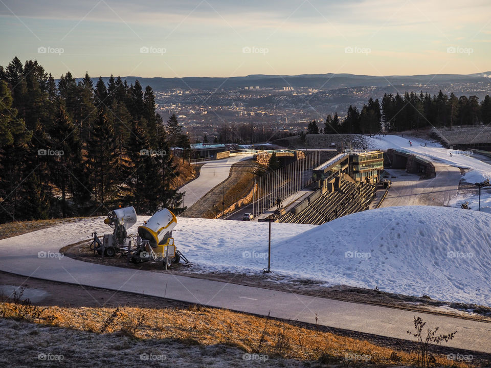 Holmenkollen ski arena. 